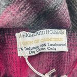 HIGHLAND HOUSE Scarf 5% Cashmere 95% Lambswool Plaid NWT Touch of Cashmere Gray Photo 2