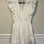 American Eagle Outfitters White Eyelet Cotton Romper size small Photo 5