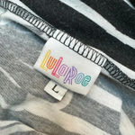 LuLaRoe  | Vintage & Rare Bow Stripe Black & White Maxi Skirt Size L Large Photo 7