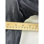 Siena Studio Vintage Genuine Leather Button Front Jacket Size 6 Black Photo 10