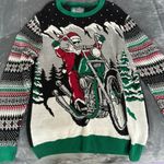 Ugly Christmas Sweater Christmas Sweater - Motorcycle Photo 1