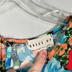 Dress Up Boutique Colorful Floral Ruffle Sleeve Longline Babydoll Fit Tunic Top Photo 2