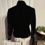 Harvé Benard Vintage Harve Benard by Benard Holtzman Velvet Vintage Embellished Embroidery Floral Whimsgoth Rave Coastal Cottage Western Coquette Folkloric Colorful Bright Moto Whimsy Print zip mock boho Crop jacket rave indie lightweight   Versatile Cocktail Party evening formal wedding guest casual work business Photo 3