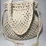 Anthropologie  cream woven handbag shoulder bag boho large shoulder bag Photo 1