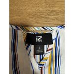 Iz Byer Stripe Top Blouse Tie in Back Size Small Polyester Office Party Teacher Photo 2