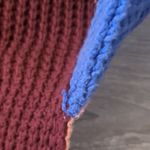 Free People Park City Colorblock Chunky Waffle Knit Oversized Sweater Size XS Photo 3