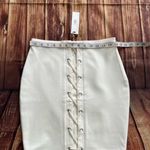 Cupcakes and Cashmere Women's Lace Front Mini Skirt Ivory Size Small Photo 3