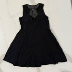 Garage  High Neck Mesh Overlay Sweetheart Neckline Mini Dress Womens Medium Black Photo 5