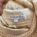 Sue Wong Vintage  Nocturne Ivory Cream Lace Sheath Dress Cocktail Party Size 4 Photo 3