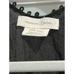 Treasure & Bond Treasure Bond Black Lace Trim Sheer Kimono Cardigan One Size Photo 5