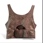 Aerie  Metallic Bronze Sports Bra- Size X Small Photo 1