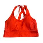 Balance Athletica  Women’s Size M Aura Sports Bra‎ Blood Orange Strappy Back Photo 1