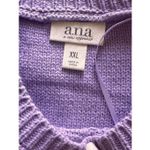 a.n.a  Knit Sweater Vest Women Light Purple Crewneck Cable Knit Trendy Size XXL Photo 4