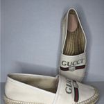 Gucci Beige Canvas Vintage Logo Espadrilles Size 39 Womens Photo 4