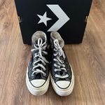 Converse all Star Chuck Taylor hi top black kiss lip embroidered lace up shoes 7 Photo 6