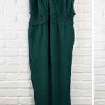 BTFBM Green Strappy Jumpsuit Smocked Waist Romper Ruffle Trim Playsuit XL Photo 0