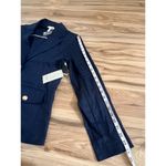 Joie  NWT blue linen button collared jacket blazer size M Photo 8