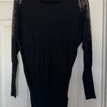 Venus  Rhinestone Embellished Sweater Black Silver Size XS Photo 0