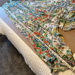 Anthropologie  Ella Halter Tunic Dress Tie Neck Hankerchief Hem Maxi S/XS -ovrszd Photo 6