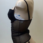 Zuliana Size Small Black Bustier With Garter Straps. Made in Brazil. New Photo 2