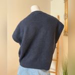 Illa Illa Lobster Patch Navy Sleeveless Sweater Medium Photo 8