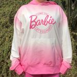 None Barbie Pink and White Gradient Hoodie Photo 0