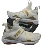 Puma Defy Mid womens Cross Trainer White Gold Pull-on Sneakers women sz 7 Photo 0
