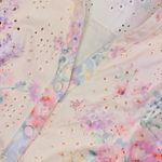 Solitaire  floral eyelet belted button front shirt dress collared short sleeve sm Photo 6