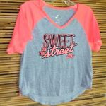 Nike  S Sweet On The Street Coral Gray Baseball Style Top Photo 0