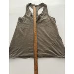 James Perse  Slub Racerback Tank Womens 2 (Medium) Taupe Draped Cowl Neck Photo 4