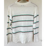 Joie  Dreolan Ivory Striped Sweater S Wool Alpaca Minimalist Coastal Parisian Photo 4