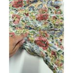 Ralph Lauren Polo  Skirt Womens 8‎ Pink Green Blue Georgette Floral Mini Ruffle Photo 11