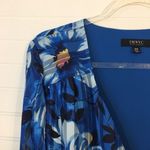Isaac Mizrahi  Floral Blue Brush Wrap Dress​ Photo 2