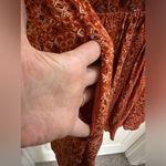 Free People Sundown Babydoll Short Mini Dress Orange Size Medium with pockets! Photo 7