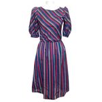 Vintage YOU BABIES II Striped Multicolor Dress 3 Pink Size undefined Photo 1