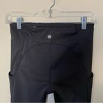 Athleta Black Ultimate Run 7/8 Tight Mesh Ankle Zip Leggings Photo 11