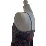 VTG California Dynasty Women Cropped Top M Colorful Abstract‎ Babydoll Y2K Retro Purple Size M Photo 5