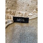 Ivory Ella Fab'rik Smocked Floral Top Cream Puff Sleeves Ivory Beige Size L Photo 4