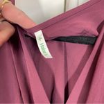 Halara  Amaranth Burgundy Breezeful V Neck Lightweight Waist Tie Midi Dress XL Photo 4