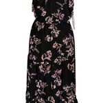 NWT ~ WALLFLOWER April Chiffon Beach Halter Maxi Dress ~ Women's Size LARGE Black Photo 2