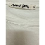 Michael Stars  womens solid white long sleeve top t shirt one size Boat Neck Photo 4