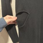 Abercrombie & Fitch Black Long Sleeve Cutout Midi Ribbed Sweater Knit Dress XXL Photo 3