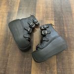 Demonia  Black Violet Platform Open-Toe Boots Size 7 Photo 4