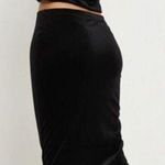 Vintage Tailor B. Moss Witchy Goth Velvet Silk Blend Midi Skirt Black Size 8 90s Photo 1