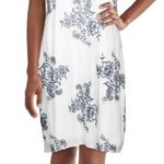 BCX  Ivory Dress with Navy Floral Design Photo 1
