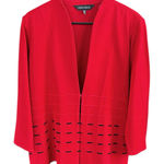 Ming Wang Like New  Sweater Red Black Size XL Petite Photo 0