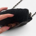 Aimee Kestenberg  fierce and fab shearling chain leather flab mini micro purse Photo 5
