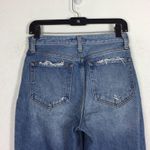 Abercrombie & Fitch Distressed High Rise Fray Hem Straight Leg Mom Jeans Size 2 Photo 11