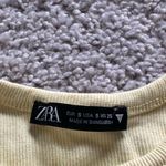 ZARA  Yellow Crop Tank Top Photo 2