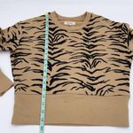 Madewell Crop Sweatshirt in Tiger Stripe AF979 Long Sleeves Cropped Fit Size XS Photo 9